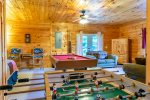 Game Area Features Pool Table, Fooseball Table & Twin Bed